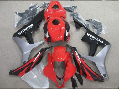 Argent Rouge Noir Brillant Carénages Moto Honda CBR600RR 2007-2008 Pas Chère