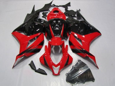 Rouge Noir Brillant Kits Carénage Moto Honda CBR600RR 2009-2012 Pas Chère