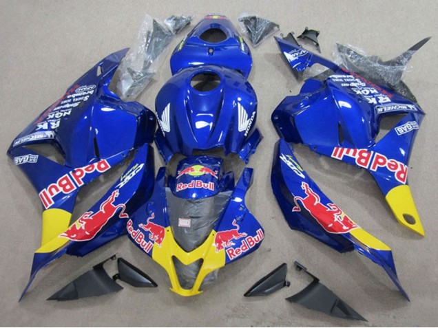 Bleu Jaune Red Bull Carénage Moto Honda CBR600RR 2009-2012