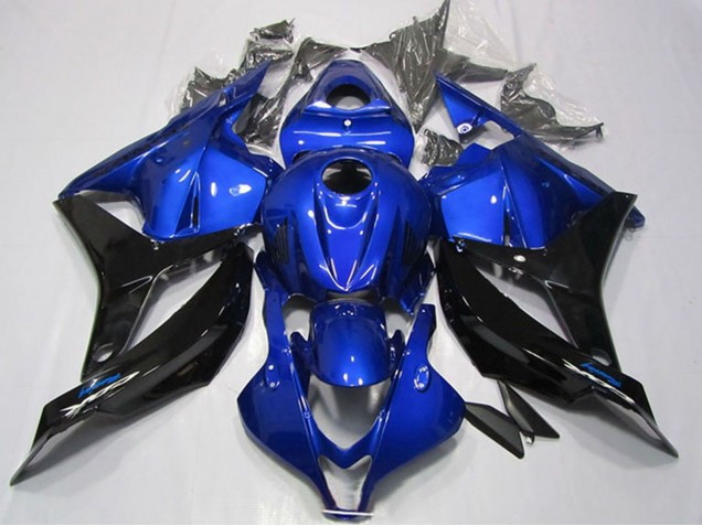 Bleu Noir Brillant Carénage Moto Honda CBR600RR 2009-2012