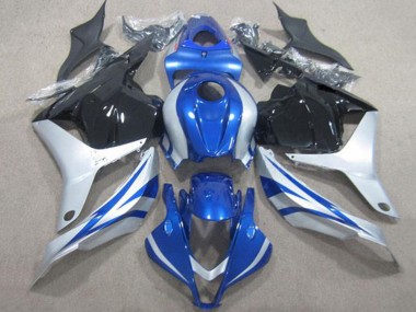 Argent Bleu Noir Brillant Bande Carénage Moto Honda CBR600RR 2009-2012 Pas Chère