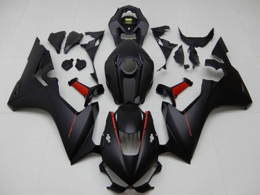 Noir Mat Rouge Carénages Moto Honda CBR1000RR 2017-2023 Pas Chère