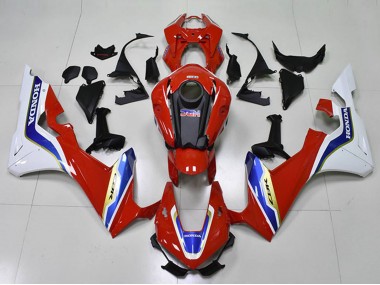 Blanc Rouge Bleu HRC Carénages Moto Honda CBR1000RR 2017-2023 Pas Chère