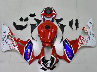 Blanc Rouge Bleu Noir HRC Carénages Moto Honda CBR1000RR 2017-2023 Pas Chère