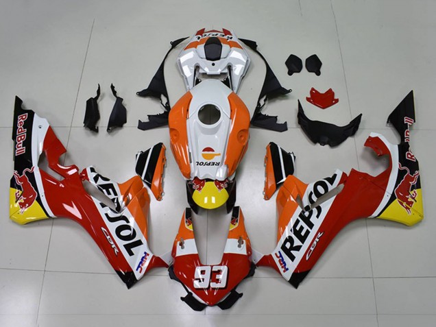 Orange Blanc Rouge Noir Brillant Repsol Red Bull 93 Carénage Moto Honda CBR1000RR 2017-2023
