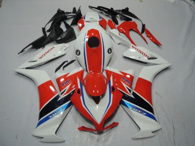 Blanc Rouge Bleu Kits Carénage Moto Honda CBR1000RR 2012-2016 Pas Chère