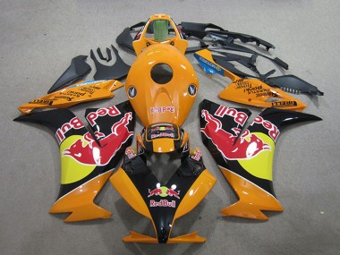 Orange Jaune Noir Brillant Red Bull Carénage Moto Honda CBR1000RR 2012-2016 Pas Chère