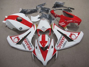 Blanc Rouge Pramac Carénage Moto Honda CBR1000RR 2008-2011 Pas Chère