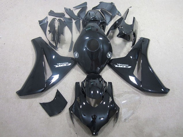 Noir Brillant Kits Carénages Moto ABS Honda CBR1000RR 2008-2011