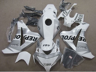 Blanc Argent Noir Repsol Carénages Moto Honda CBR1000RR 2008-2011 Pas Chère