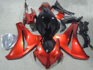 Rouge Noir Brillant Kits Carénage Moto Honda CBR1000RR 2008-2011 Pas Chère