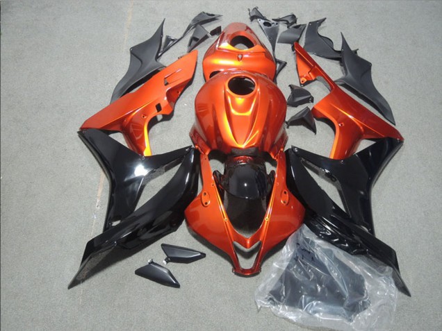Orange Noir Brillant Carénages Moto Honda CBR1000RR 2008-2011