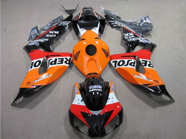 Orange Blanc Rouge Noir Brillant Repsol Kits Carénage Moto Honda CBR1000RR 2006-2007 Pas Chère