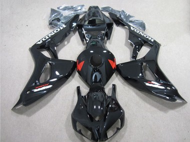Noir Brillant Rouge Carénage Moto Honda CBR1000RR 2006-2007 Pas Chère