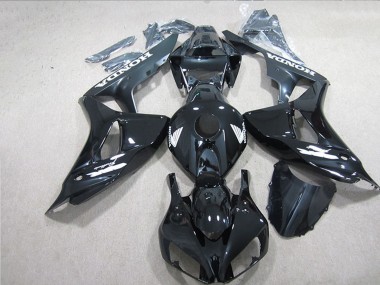 Noir Brillant Blanc Décalque Carénage Moto Honda CBR1000RR 2006-2007 Pas Chère