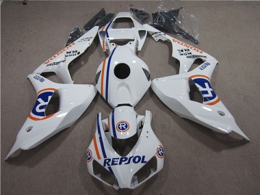 Blanc Bleu Repsol Carénage Moto Honda CBR1000RR 2006-2007 Pas Chère