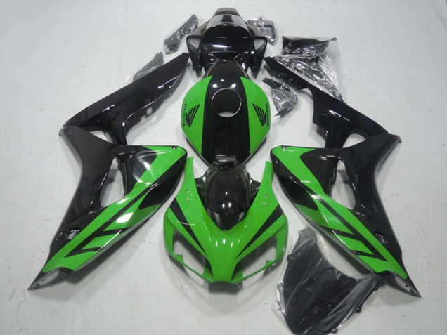 Vert Noir Brillant Carénages Moto Honda CBR1000RR 2006-2007