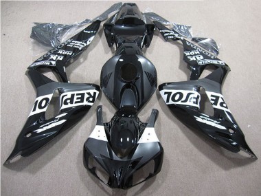 Noir Brillant Gris Blanc Repsol Carénage Moto Honda CBR1000RR 2006-2007 Pas Chère