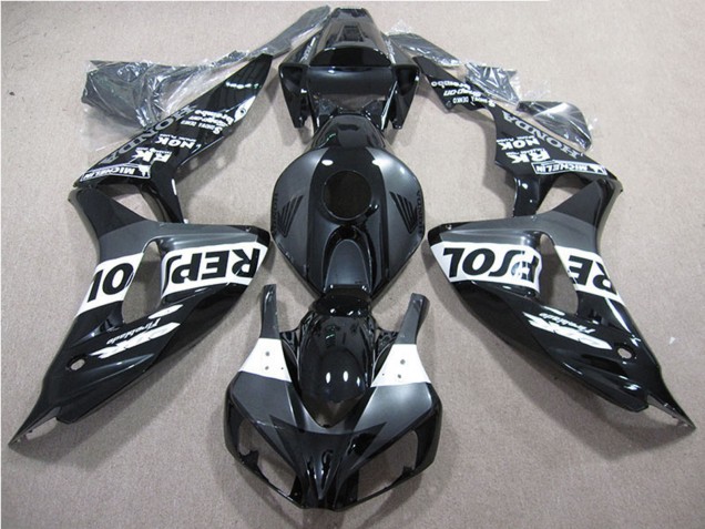 Noir Brillant Gris Blanc Repsol Carénage Moto Honda CBR1000RR 2006-2007