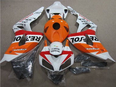 Blanc Orange Rouge Noir Repsol Carénage Moto Honda CBR1000RR 2006-2007 Pas Chère