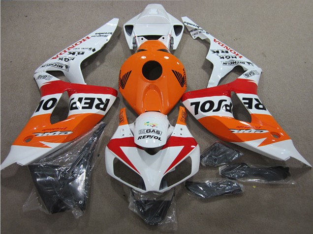 Blanc Orange Rouge Noir Repsol Carénage Moto Honda CBR1000RR 2006-2007