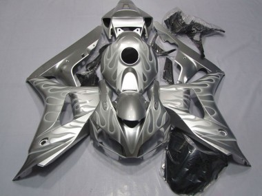 Argent Blanc Flamme Carénage Moto Honda CBR1000RR 2006-2007 Pas Chère