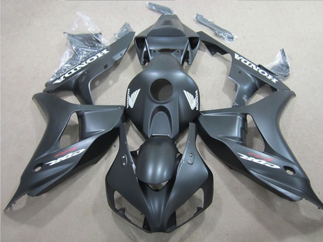 Noir Mat Blanc Décalque Carénage Moto Honda CBR1000RR 2006-2007