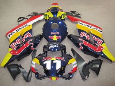 Jaune Bleu Blanc Red Bull Repsol 11 Carénage Moto Honda CBR1000RR 2004-2005 Pas Chère