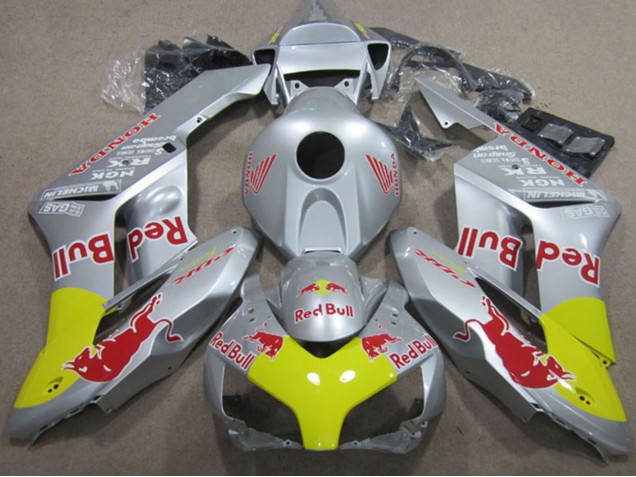 Argent Jaune Red Bull Carénage Moto Honda CBR1000RR 2004-2005