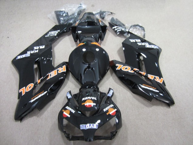 Noir Brillant Orange Repsol Carénage Moto Honda CBR1000RR 2004-2005