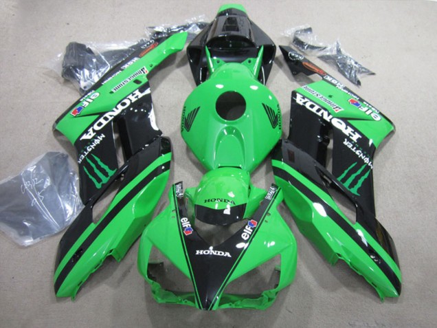 Vert Noir Brillant Monstre Carénage Moto Honda CBR1000RR 2004-2005