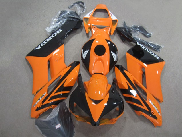 Orange Noir Brillant Carénages Moto Honda CBR1000RR 2004-2005