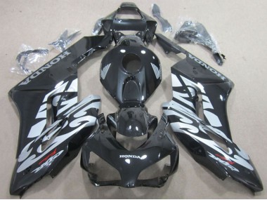 Noir Brillant Argent Carénage Moto Honda CBR1000RR 2004-2005 Pas Chère