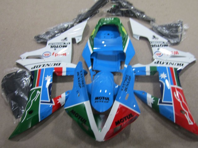 Blanc Bleu Rouge Vert Motul Carénages Moto Honda CBR1000RR 2004-2005