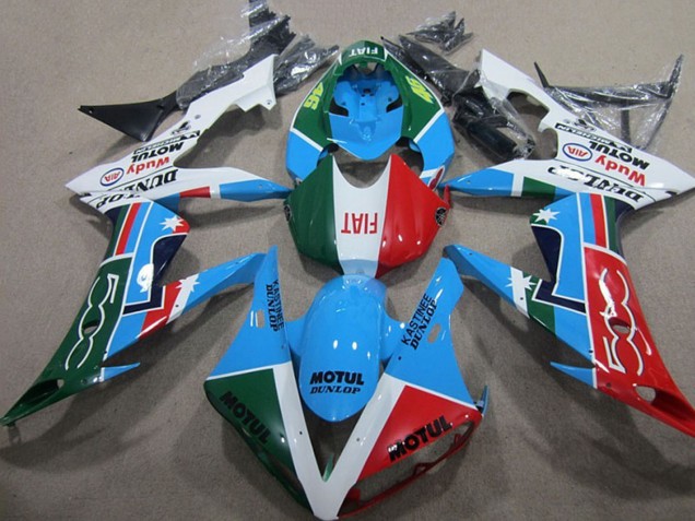 Blanc Bleu Rouge Vert Motul Carénage Moto Honda CBR1000RR 2004-2005