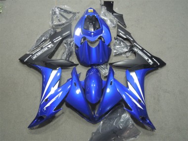 Bleu Blanc Noir Mat Carénage Moto Honda CBR1000RR 2004-2005 Pas Chère
