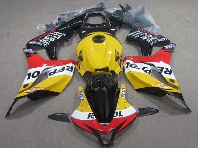 Jaune Blanc Rouge Noir Brillant Repsol Carénage Moto Honda CBR1000RR 2004-2005
