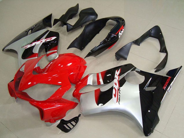 Argent Rouge Noir Brillant Carénage Moto ABS Honda CBR600 F4i 2004-2007