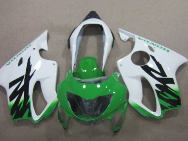 Blanc Vert Carénage Moto Honda CBR600 F4 1999-2000 Pas Chère
