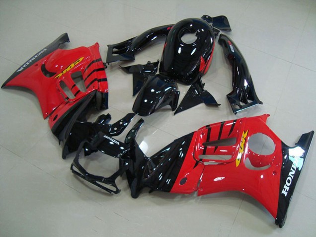 Rouge Noir Brillant Kits Carénages Moto Honda CBR600 F3 1995-1996