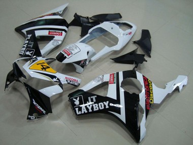 Blanc Jaune Noir Brillant Rizoma Playboy 14 Carénage Moto Honda CBR900RR 954 2002-2003 Pas Chère