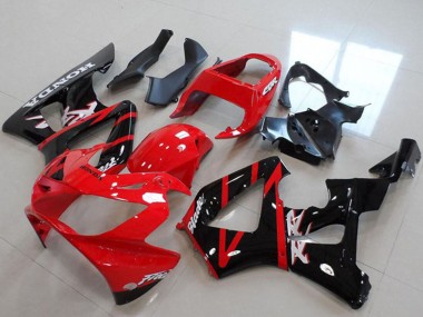 Rouge Noir Brillant Bande Carénage Moto Honda CBR900RR 929 2000-2001 Pas Chère
