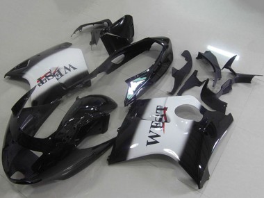 Noir Brillant Blanc West Carénage Moto ABS Honda CBR1100XX Blackbird 1996-2007 Pas Chère