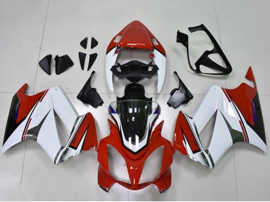 Blanc Rouge Noir Brillant Carénage Moto Honda VFR 800 2002-2013 Pas Chère