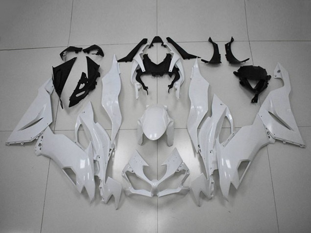 Blanc Carénage Moto Kawasaki ZX6R 2019-2022