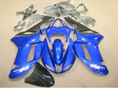Bleu Ninja 636 Carénage Moto Kawasaki ZX6R 2007-2008 Pas Chère