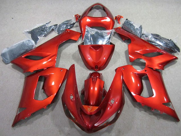 Rouge Carénages Moto Kawasaki ZX6R 2005-2006