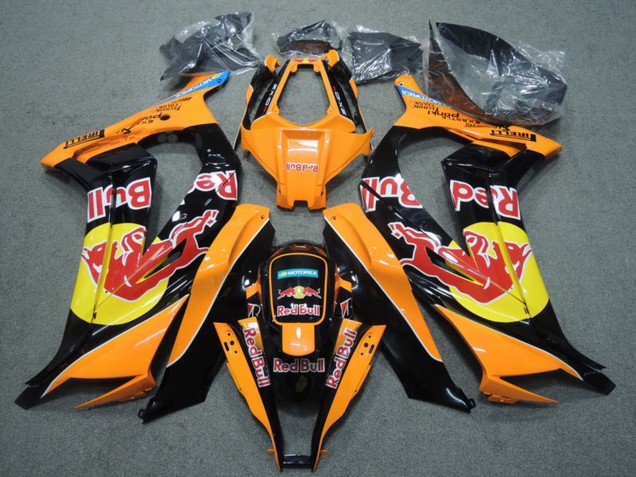 Orange Noir Red Bull Carénage Moto Kawasaki ZX10R 2011-2015