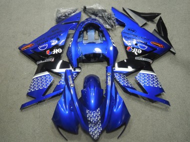 Bleu Touch4 Carénage Moto Kawasaki ZX10R 2004-2005 Pas Chère