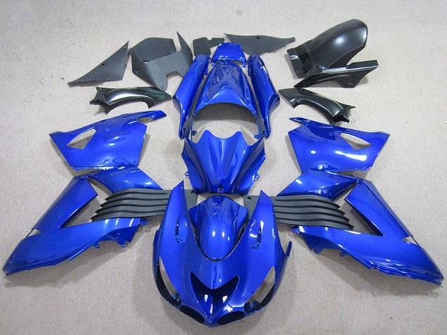 Bleu Carénages Moto Kawasaki ZX14R ZZR1400 2006-2011